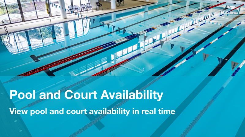 Pool and Court Availability. View pool and court availability in real time